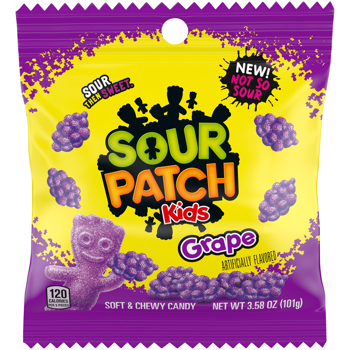 Sour Patch Kids GRAPE Peg Bags 3.58oz